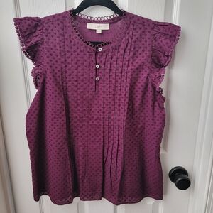 Sleeveless Ruffle Top